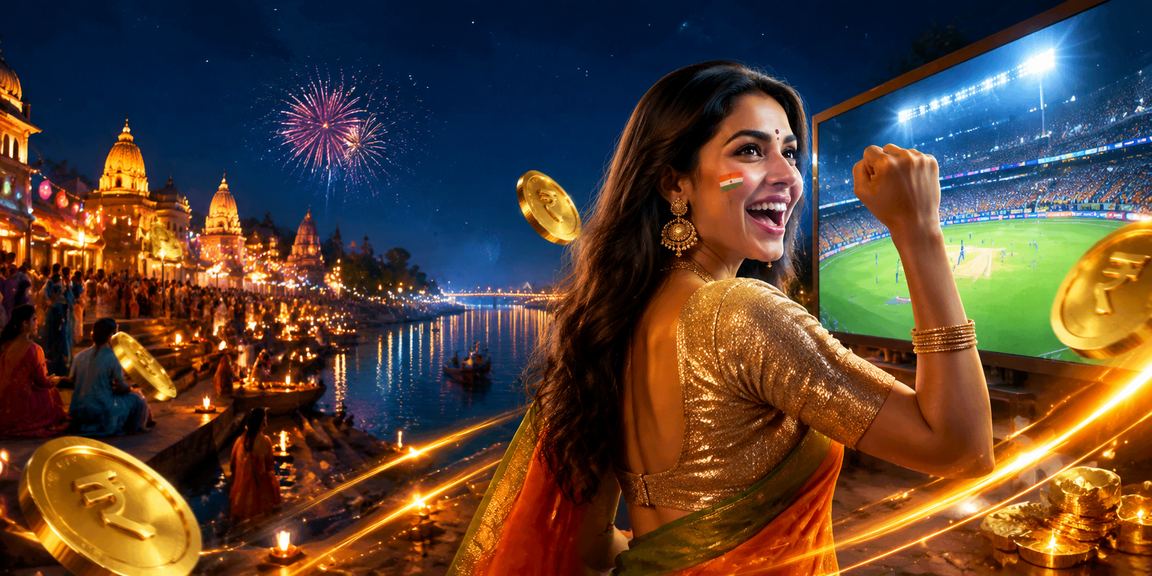 Indian currency notes and sports betting concept