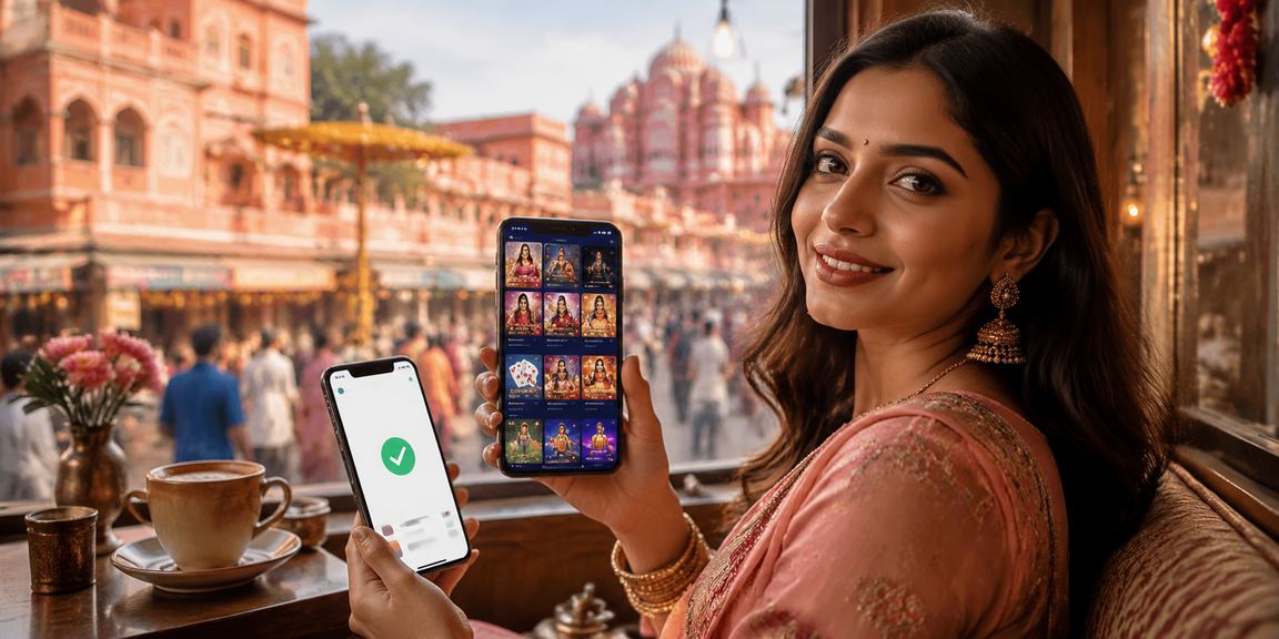 Jaipur bustling mobile payment scene with young users