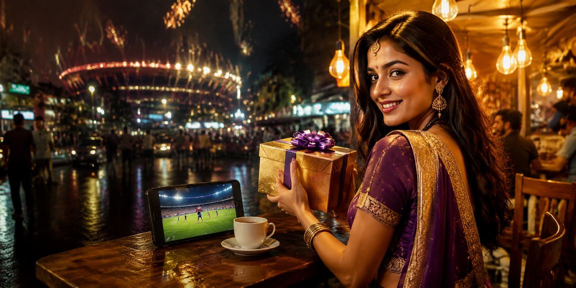 Mumbai mobile casino night entertainment scene with players